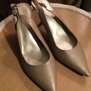 Sling back 3 inch heels